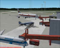 Daisy i fint s�llskap Arlanda gate 15.jpg (273938 bytes)